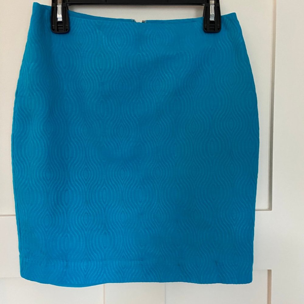 Bright Blue Summer work skirt